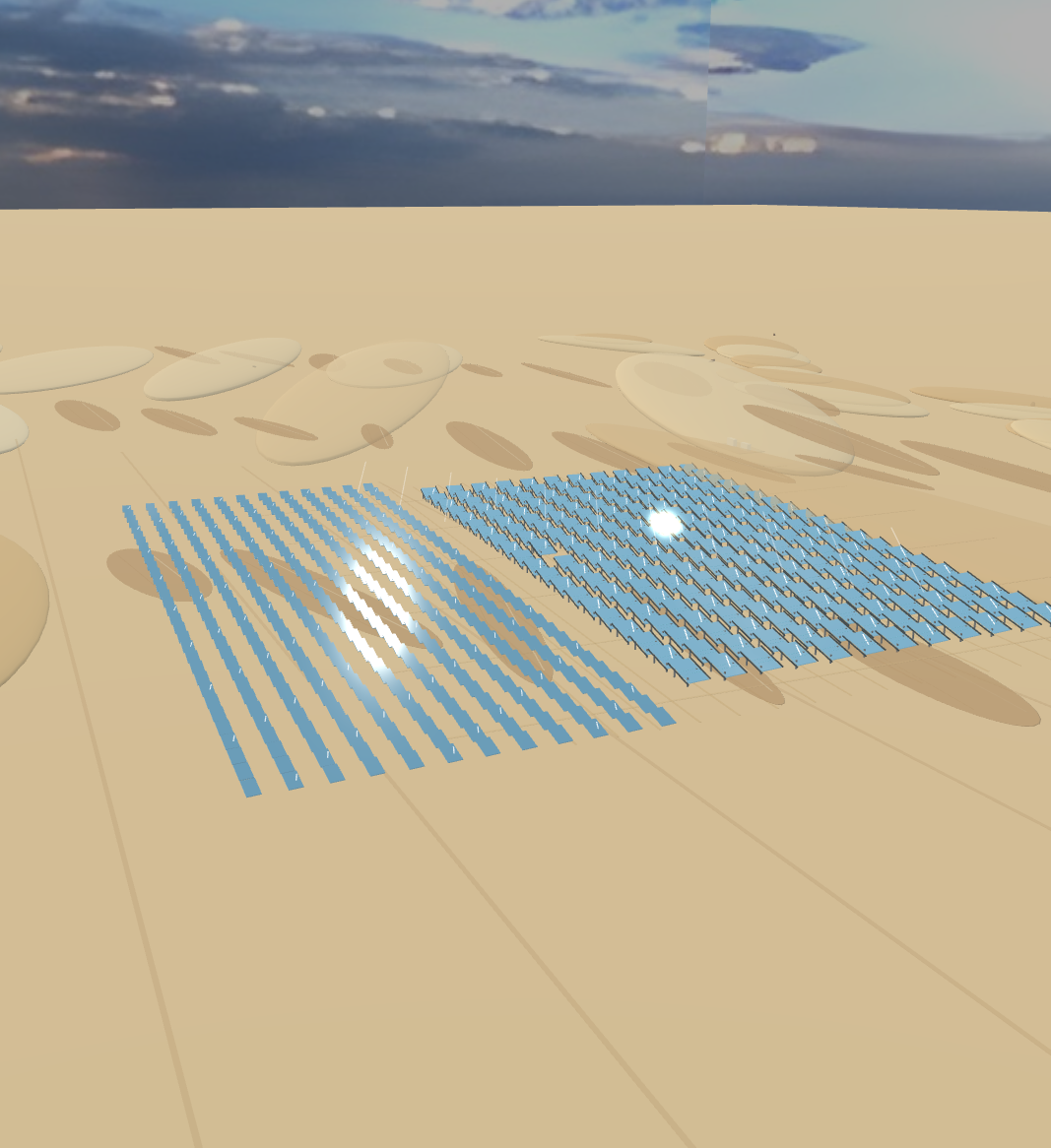 SolarPanelsDisplayInDesert screenshot